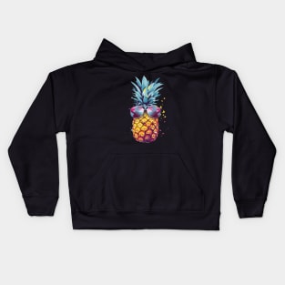 Pineapple with Sunglasses Kids Hoodie